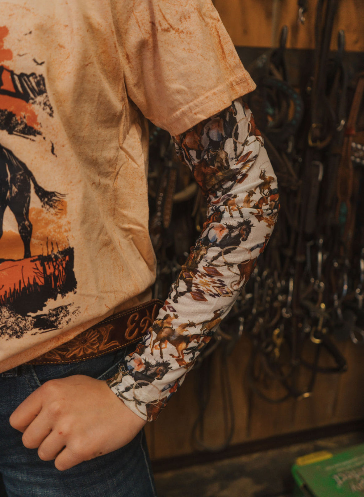 Buckaroo Mesh Top