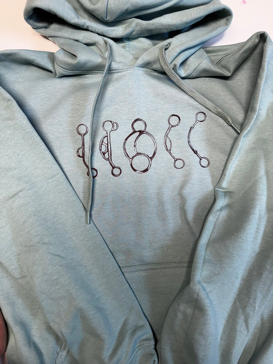 Teal Bits Hoodie