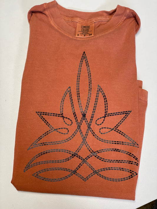 Rust Bootstitch Tee