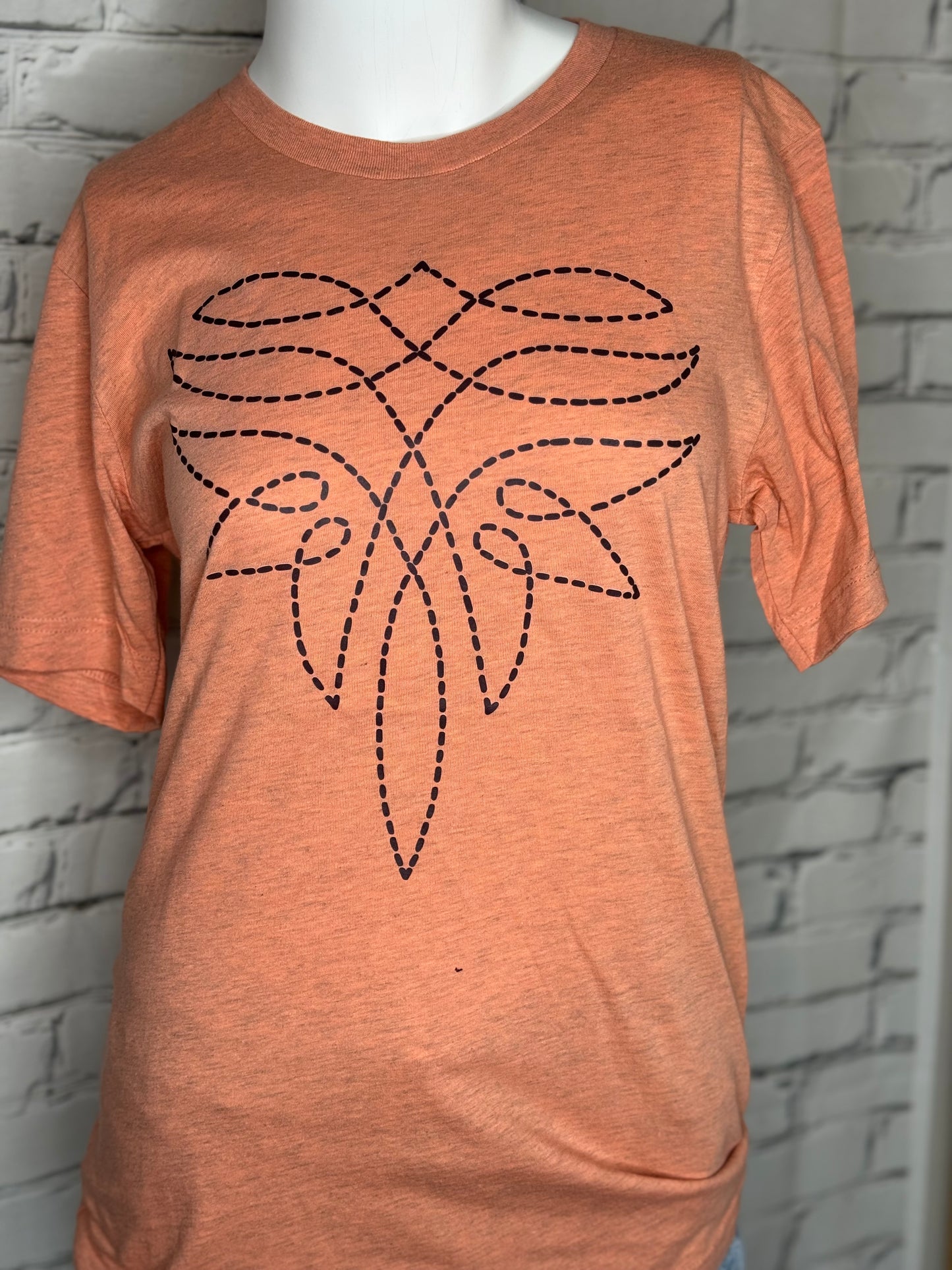 Coral Bootstitch Tee