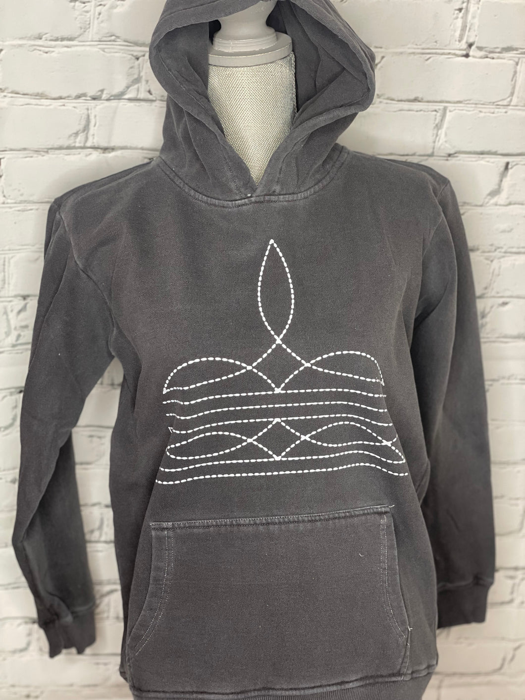 Charcoal Bootstitch Hoodie