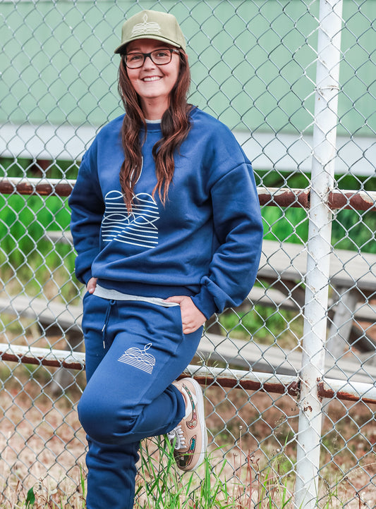 Navy Bootstitch Sweatsuit