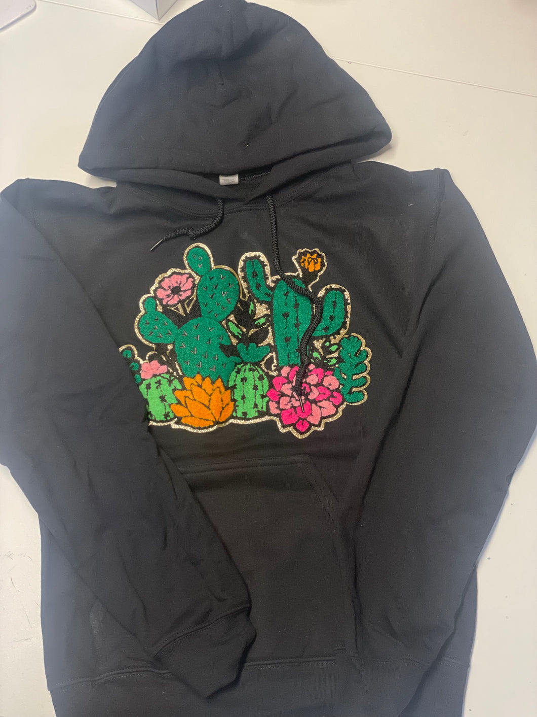 Cactus Embroidered Hoodie