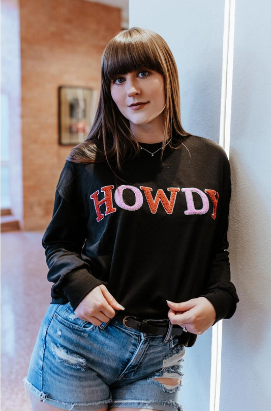 Howdy Embroidered Sequins Longsleeve